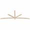 Ekena Millwork Alberta Smooth Timber Gable Bracket, Douglas Fir, 108"W x 45"H x 1 1/2"D x 3 1/2"F, 10/12 Pitch GBW108X45X0204ALB00SDF - alternate 2